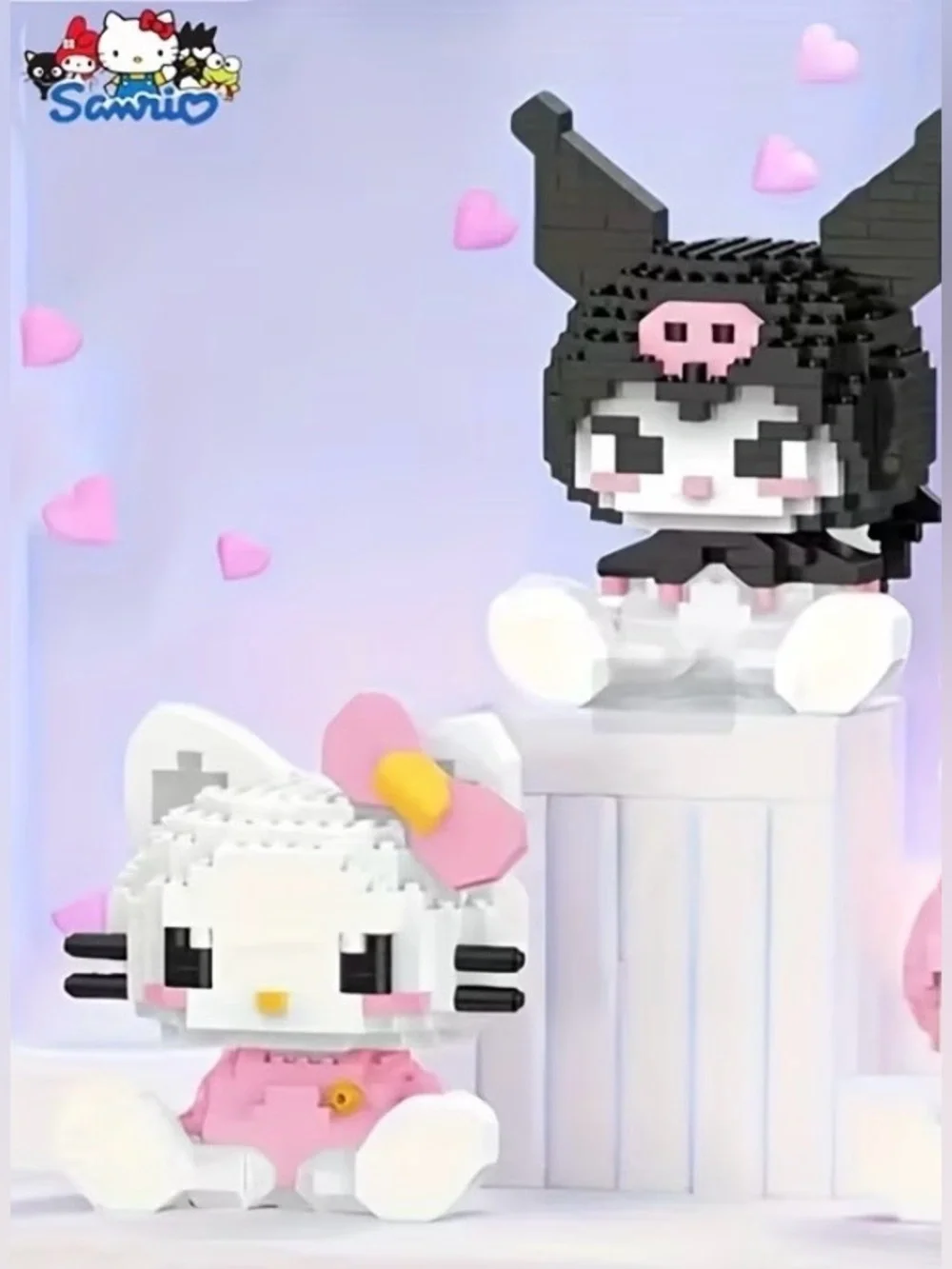 Sanrio Mini Building Block Figurines HELLO KITTY or KUROMI